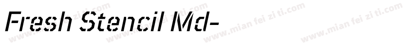 Fresh Stencil Md字体转换